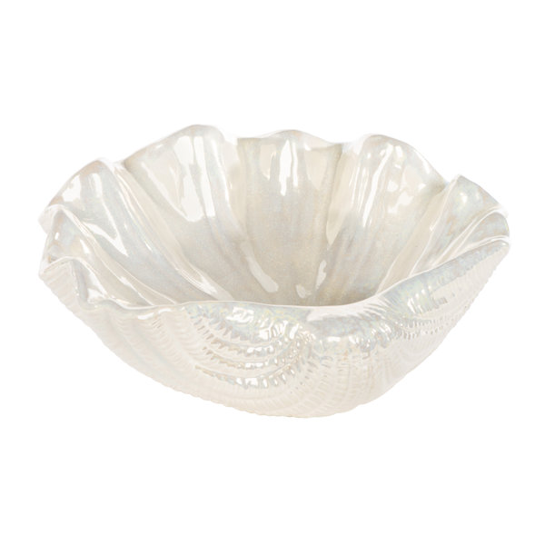 BradburnHome Ceramic Coastal Decorative Bowl in White Wayfair